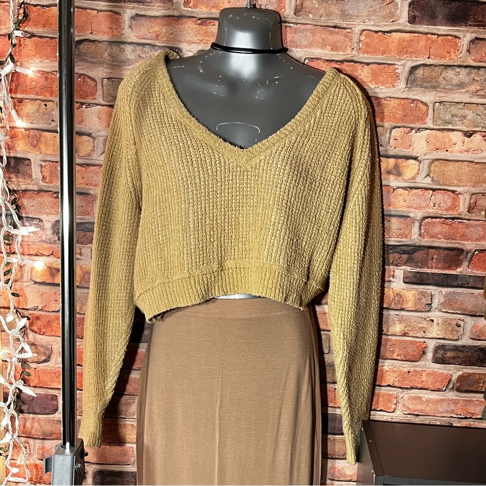 Free People Crop Pullover